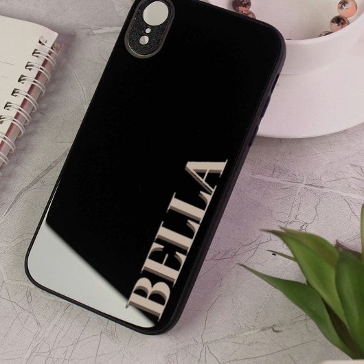 Moderne schwarze Erstklassigkeit, zeitgenössisch C Case-Mate iPhone Hülle