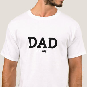 Moderne schwarze etablierte Dad-T-Shirt T-Shirt