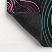 Moderne, schwarze, farbige Mousepad (Ecke)