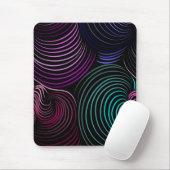 Moderne, schwarze, farbige Mousepad (Mit Mouse)