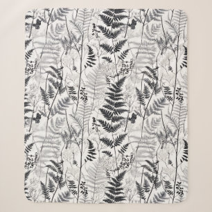 Moderne schwarze Farnstruktur Sherpadecke