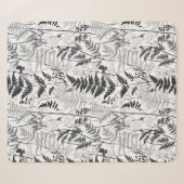 Moderne schwarze Farnstruktur Sherpadecke (Vorderseite (Horizontal))