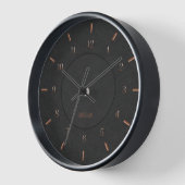 Moderne schwarze Faux Uhr (Winkel)