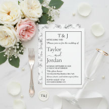 Moderne schwarze florale melancholische Minimalist