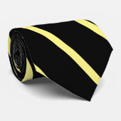 Moderne schwarze GelbCute Neck Tie Krawatte (Gerollt)