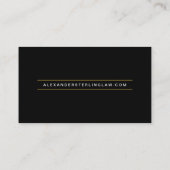 Moderne schwarze Gold-QR-Code-Luxus-Professionell Visitenkarte (Rückseite)