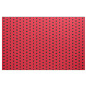 Moderne schwarze Herzen auf rotem Valentinmuster Stoff (Fat Quarter (45,7 x 55,9 cm))
