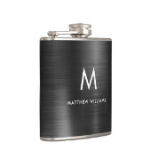 Moderne Schwarze Imitate aus Monogramm, aus gebürs Flachmann (Rechts)