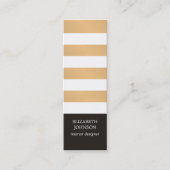 Moderne Schwarze Imitate - Goldrahmen Innenarchite Mini Visitenkarte (Vorderseite)