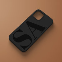 Moderne schwarze initiale minimal zeitgenössisch