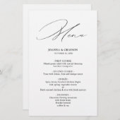 Moderne Schwarze Kalligrafie Einfache Minimalistis (Vorne/Hinten)