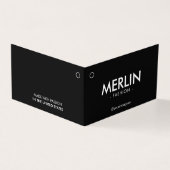 Moderne schwarze Klappmarkierung (Vorderseite)