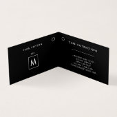 Moderne schwarze Klappmarkierung (Innenseite)