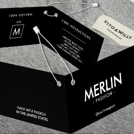 Moderne schwarze Klappmarkierung