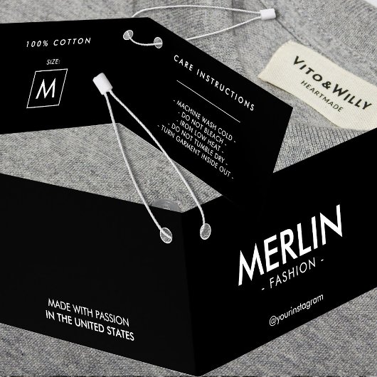 Moderne schwarze Klappmarkierung