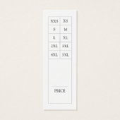 Moderne schwarze Kleidung Größe Diagramm Swing Pre (Rückseite)