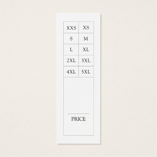 Moderne schwarze Kleidung Größe Diagramm Swing Pre (Rückseite)