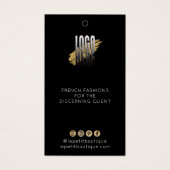 Moderne schwarze Kleidung Preis mit Logo (Vorderseite)