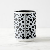 Moderne schwarze Kreise Tasse (Zentrum)