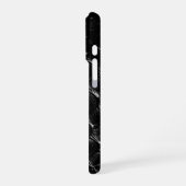 Moderne schwarze Krokodil iPhone Hülle (Linke Seite)