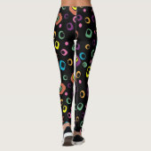 Moderne schwarze Leggings (Rückseite)