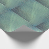 MODERNE SCHWARZE LICHTLINIE GRÜNE GESCHENKPAPIER (Ecke)