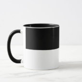 Moderne schwarze Linie lustiges Zitat Montages Tasse (Links)