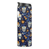 Moderne schwarze Marine individualisiert Halloween Thermosbecher (Nach rechts gedreht)