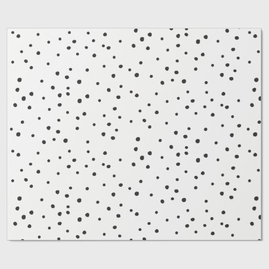 MODERNE schwarze MINIMAL-Umgebung perfekte Flecken Geschenkpapier (Flach)