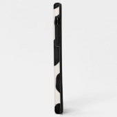 Moderne schwarze Muster Case-Mate iPhone Hülle (Hinten/Links)