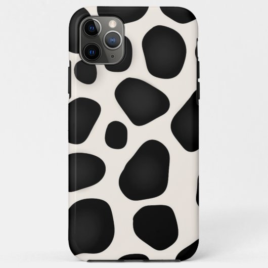 Moderne schwarze Muster Case-Mate iPhone Hülle (Rückseite)