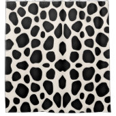 Moderne schwarze Muster Duschvorhang (Vorderseite)