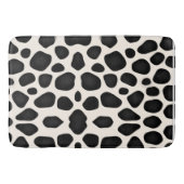 Moderne schwarze Musterdesigns Badematte (Vorderseite)