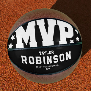Moderne schwarze MVP-Basketball-Erinnerungsgabe Basketball