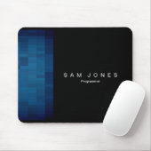 Moderne schwarze N blaue Pixel Mousepad (Mit Mouse)