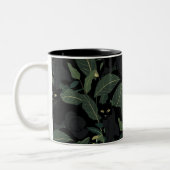 Moderne schwarze Panther Zweifarbige Tasse (Links)