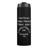 Moderne schwarze Philippinen 4:13 Bibelangebot Thermosbecher (Vorderseite)