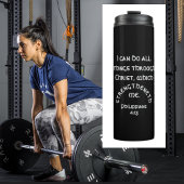 Moderne schwarze Philippinen 4:13 Bibelangebot Thermosbecher