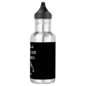 Moderne schwarze Philippinen 4 Bibelverse Edelstahlflasche (Rechts)