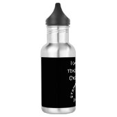 Moderne schwarze Philippinen 4 Bibelverse Edelstahlflasche (Links)