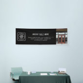 Moderne schwarze professionelle Geschäftslogoverka Banner (Messeveranstaltung)