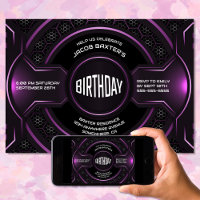Moderne schwarze Rosa jedes Alter Geburtstagsparty