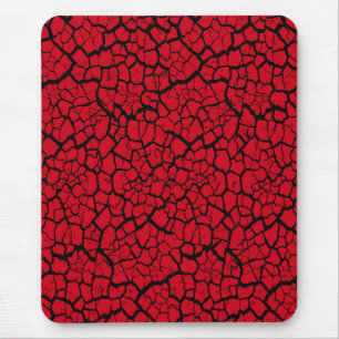 Moderne, schwarze, rote, gekrackte, mousepad