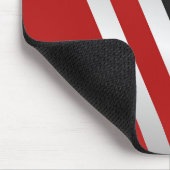 Moderne, schwarze, rote, graue, weiße, abstrakte mousepad (Ecke)