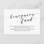 Moderne schwarze Schrift, Hochzeitshoneymoon-Fan Begleitkarte<br><div class="desc">Das ist das moderne Script,  die Hochzeitskarte. Sie können die Farben des Schriftartes ändern und Ihre Hochzeitsdetails in den entsprechenden Schriftart / Schrift hinzufügen.#TeeshaDerrick</div>