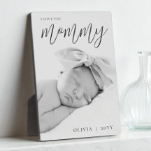 Moderne schwarze Schrift individuell I Love You Mo