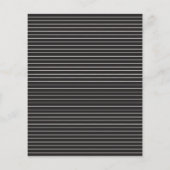 Moderne schwarze Schrift minimale zeitgenössische  Flyer (Hinten)