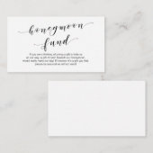 Moderne schwarze Schrift, Wunsch Hochzeitsfliegerf Begleitkarte (Vorne/Hinten)