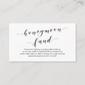 Moderne schwarze Schrift, Wunsch Hochzeitsfliegerf Begleitkarte (Vorderseite)