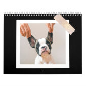 Moderne schwarze Scrapbook-Hier-Foto Kalender (Titelbild)
